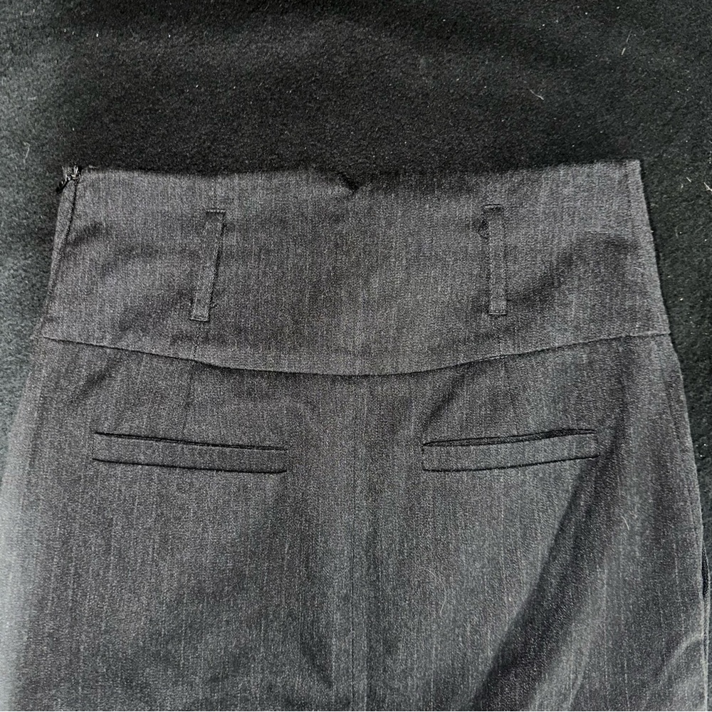 Zara Basic Charcoal Gray High Waisted Pencil Skir… - image 3